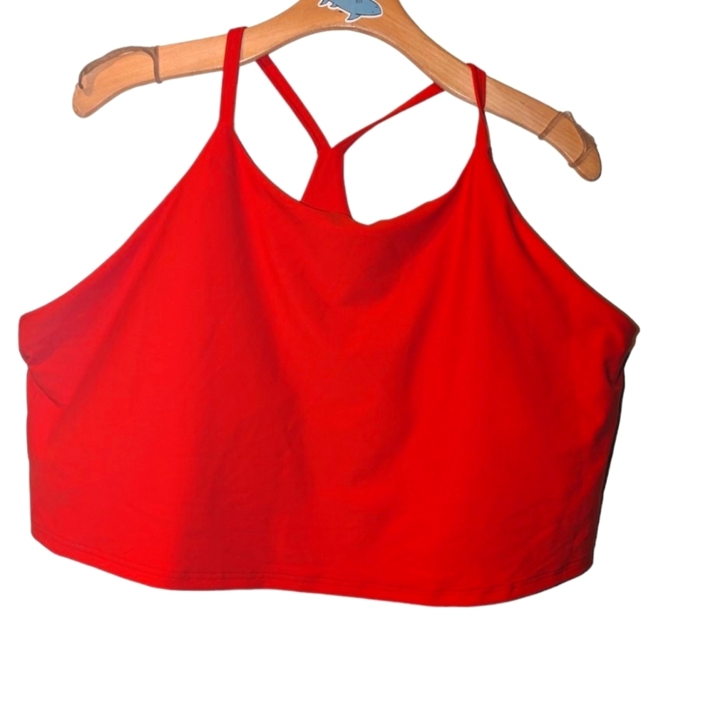 Old Navy Red light Support PowerSoft longline sports bra